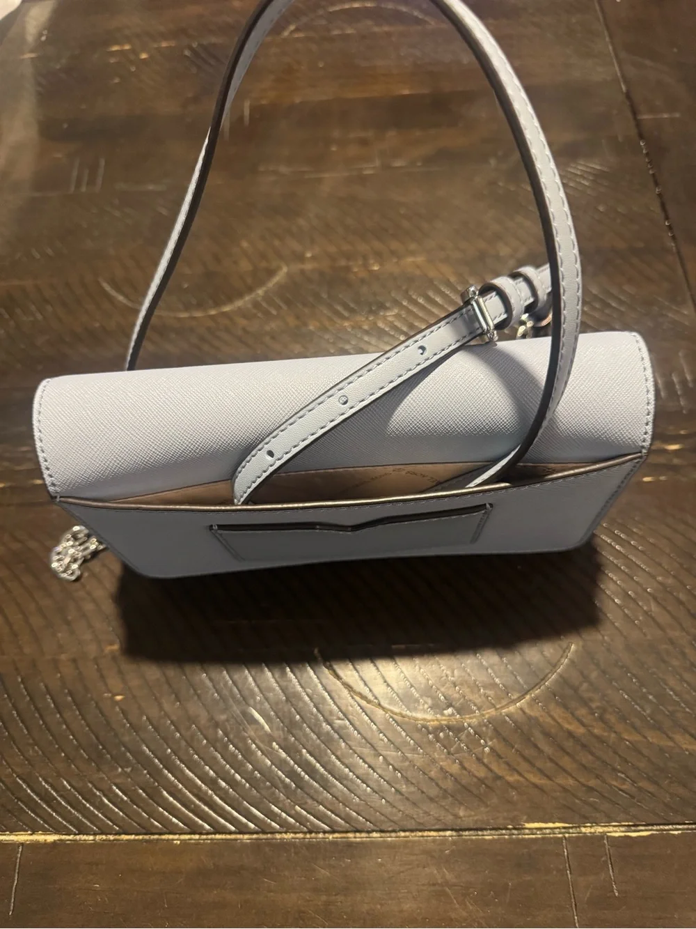 Michael Kors Light Blue Crossbody Chain Wallet